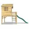 Rebo Orchard 4FT x 4FT Wooden Playhouse On 900mm Deck + 6FT Slide – Swan D Green - Image 2