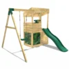 Rebo Wooden Lookout Tower Playhouse with 6ft Slide & Swing - Yellowstone Camouflage - Image 3