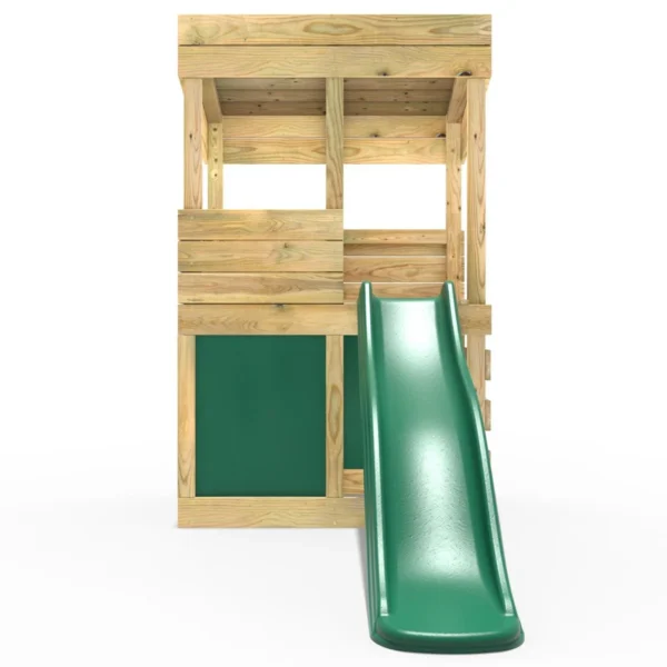 Rebo Wooden Lookout Tower Playhouse with 6ft Slide - Lookout with Den Pack - Image 4