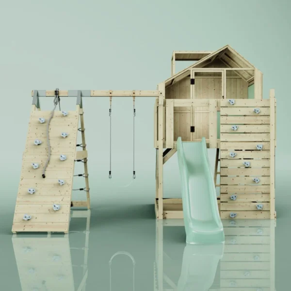 PolarPlay Kids Climbing Tower & Playhouse – Climb & Swing Ragna Sage - Image 4