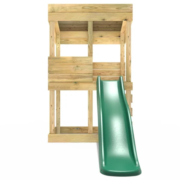 Rebo Wooden Lookout Tower Playhouse with 6ft Slide - Standard Lookout - Image 4