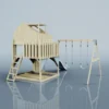 PolarPlay Kids Climbing Tower & Playhouse - Swing Haldor Mist - Image 2