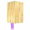 Rebo 5FT x 5FT Childrens Wooden Garden Playhouse on Deck with 6ft Slide - Falcon Purple - Image 2