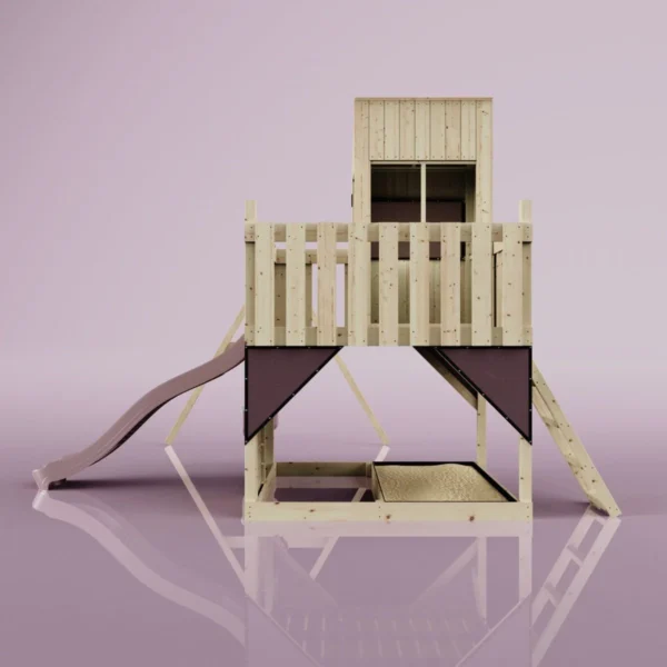 PolarPlay Kids Climbing Tower & Playhouse - Swing Olavo Rose - Image 3