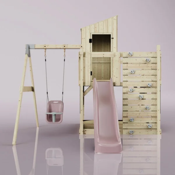 PolarPlay Kids Climbing Tower & Playhouse - Swing Helka Rose - Image 4