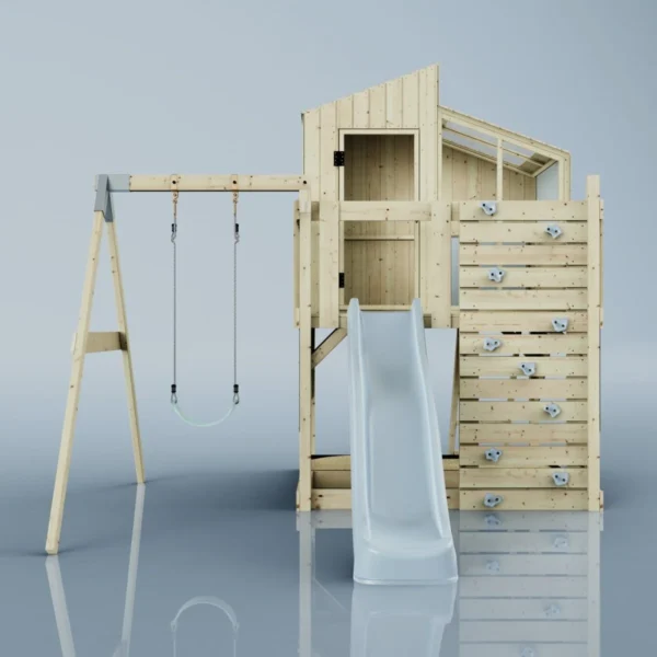 PolarPlay Kids Climbing Tower & Playhouse - Swing Balder Mist - Image 4