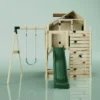 PolarPlay Kids Climbing Tower & Playhouse - Swing Brenna Green - Image 4