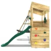 Rebo Wooden Lookout Tower Playhouse with 6ft Slide & Swing - Yosemite Camouflage - Image 3