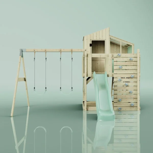 PolarPlay Kids Climbing Tower & Playhouse – Swing Geir Sage - Image 4