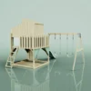 PolarPlay Kids Climbing Tower & Playhouse – Swing Geir Sage - Image 2