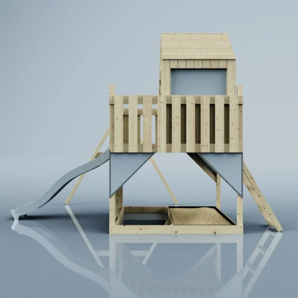 PolarPlay Kids Climbing Tower & Playhouse - Swing Brenna Mist - Image 3