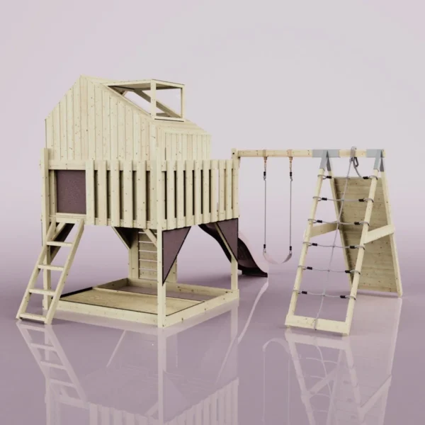 PolarPlay Kids Climbing Tower & Playhouse – Climb & Swing Ragna Rose - Image 2