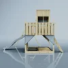 PolarPlay Kids Climbing Tower & Playhouse - Swing Destin Mist - Image 3