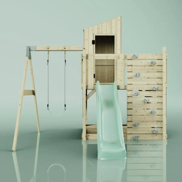 PolarPlay Kids Climbing Tower & Playhouse - Swing Destin Sage - Image 4