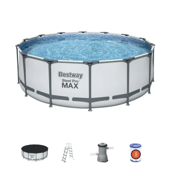 Bestway 14ft x 48in Steel Pro Max Pool Set Above Ground Swimming Pool - BW5612X - Image 3