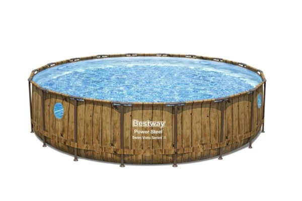 Bestway Power Steel Swim Vista Series 18ft x 48in Pool with Filter Pump – BW56977