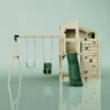 PolarPlay Kids Climbing Tower & Playhouse - Swing Jari Green - Image 4