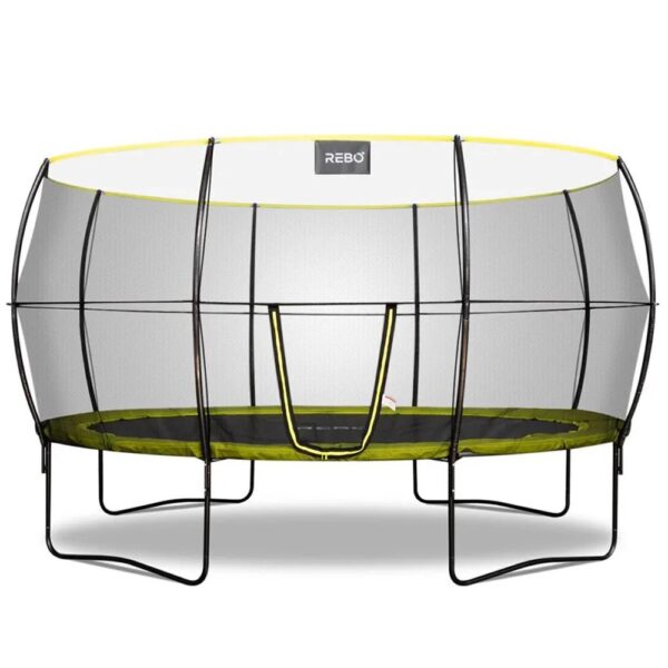 Rebo Oval Base Jump 2 Trampoline With Halo II Enclosure -10 x 14