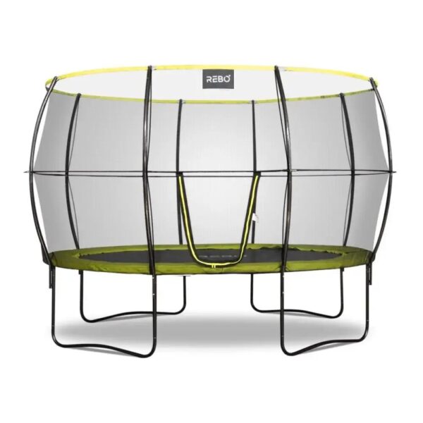 Rebo Oval Base Jump 2 Trampoline With Halo II Enclosure - 11 x 8FT