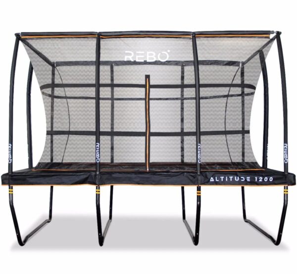 Rebo Altitude Rectangle 8ft x 12ft Trampoline & Safety Enclosure - Altitude 1200