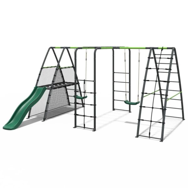 Rebo Steel Series Metal Swing Maximum Play Set - Standard Swings Green