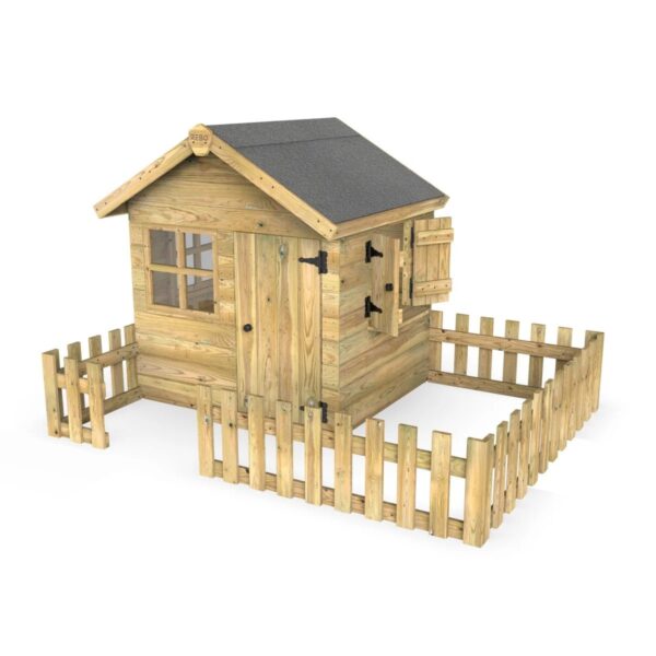 Rebo Orchard 4FT x 4FT Children’s Wooden Garden Playhouse - Robin