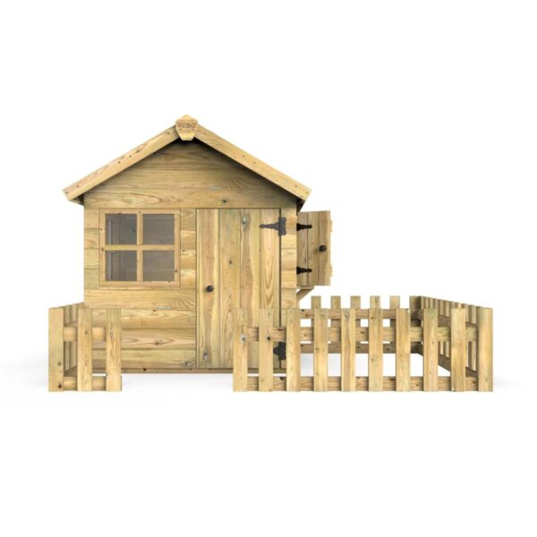 Rebo Orchard 4FT x 4FT Children’s Wooden Garden Playhouse - Robin - Image 3