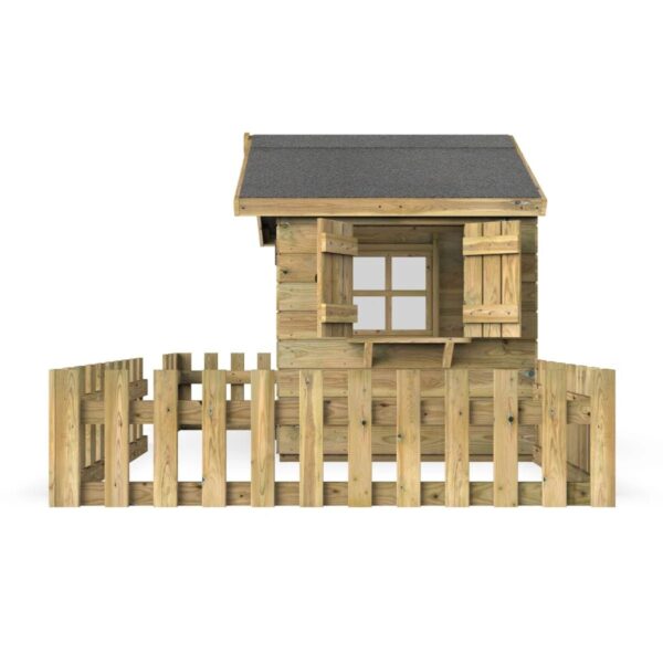 Rebo Orchard 4FT x 4FT Children’s Wooden Garden Playhouse - Robin - Image 2