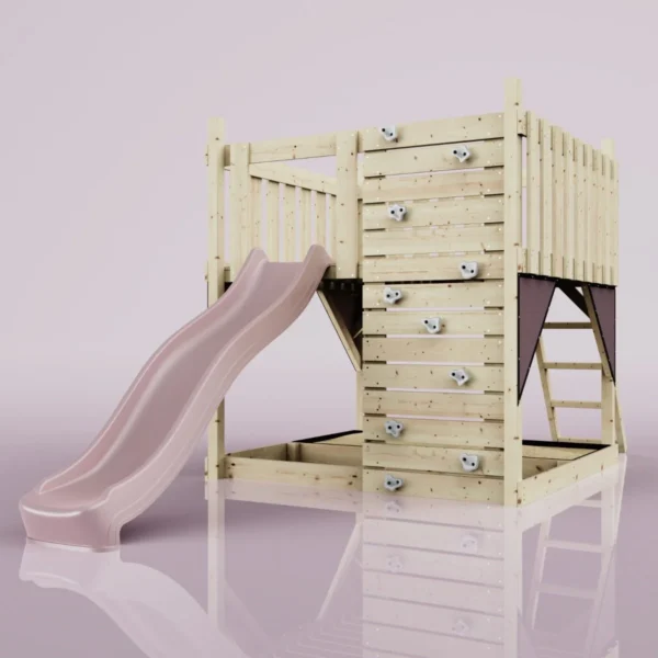 PolarPlay Kids Scandinavian Style Climbing Platform - Fai Rose - Image 8