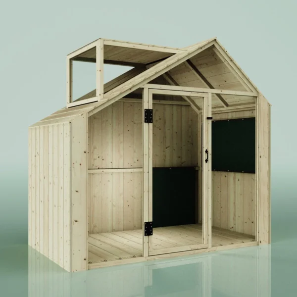 PolarPlay Kids Scandinavian Style Wooden Playhouse - Asta - Image 2