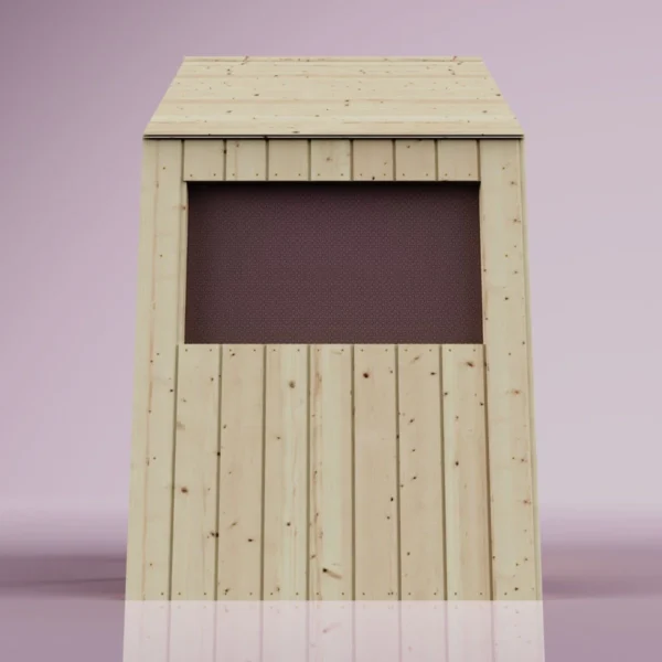 PolarPlay Kids Scandinavian Style Wooden Playhouse - Asta Rose - Image 3