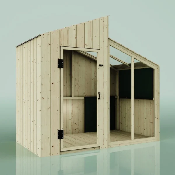 PolarPlay Kids Scandinavian Style Wooden Playhouse - Freyja - Image 3