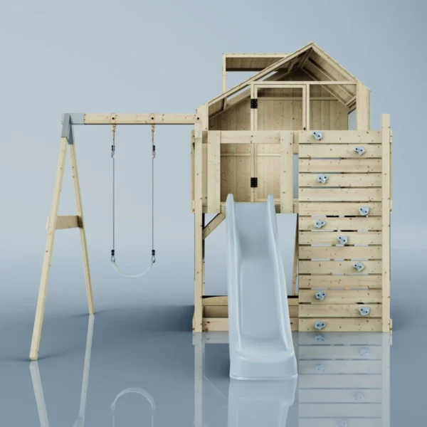 PolarPlay Kids Climbing Tower & Playhouse - Swing Brenna Mist - Image 4