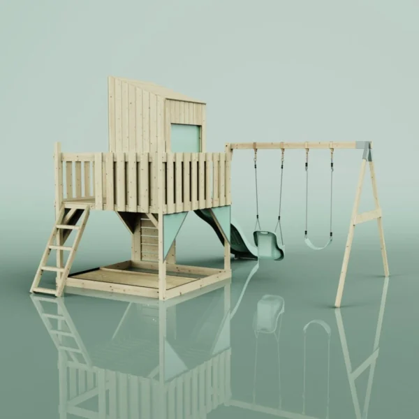 PolarPlay Kids Climbing Tower & Playhouse - Swing Olavo Sage - Image 2