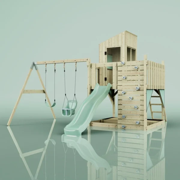 PolarPlay Kids Climbing Tower & Playhouse - Swing Olavo Sage