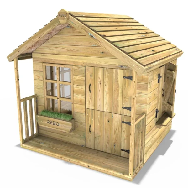 Rebo 5FT x 5FT Childrens Wooden Garden Playhouse - Puffin