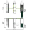 Rebo Steel Series Metal Swing Maximum Play Set - Standard Swings Green - Image 2