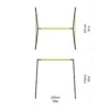Rebo Steel Series Metal Swing Set - Double Swing Green - Image 2