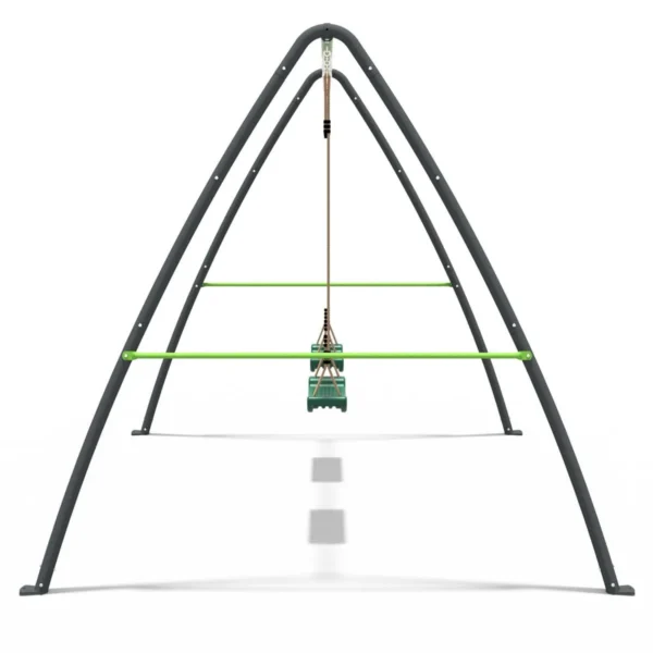 Rebo Steel Series Metal Swing Set - Double Swing Green - Image 3