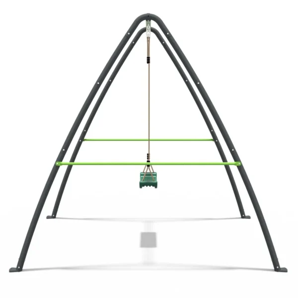 Rebo Steel Series Metal Swing Set - Single Swing Green - Image 5