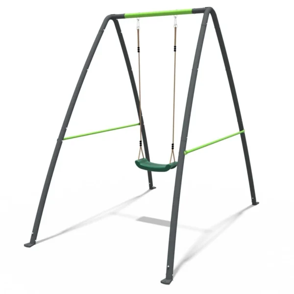 Rebo Steel Series Metal Swing Set - Single Swing Green - Image 8