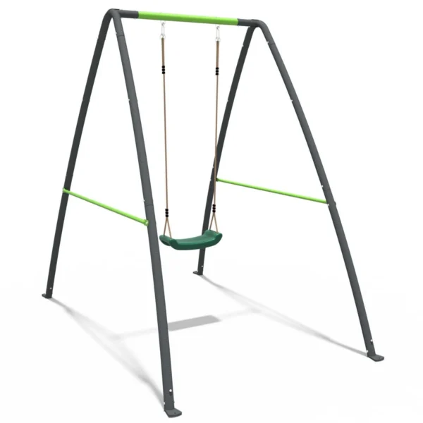 Rebo Steel Series Metal Swing Set - Single Swing Green - Image 6