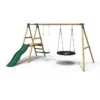 Rebo Ulysses Wooden Swing Set with Platform and Slide - Image 6