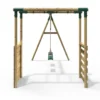 Rebo Wooden Garden Swing Set with Monkey Bars - Venus Green - Image 5
