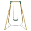 Rebo Wooden Single Garden Swing Set - Solar - Image 4