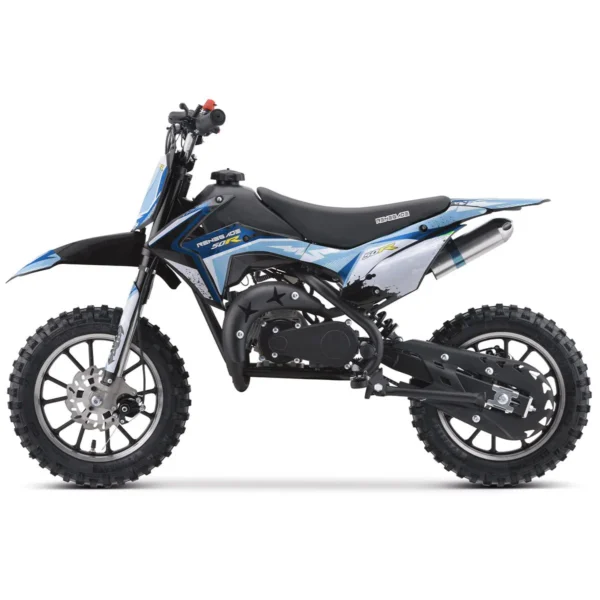 Renegade 50R 49cc Petrol Mini Dirt Bike - Blue - Image 2