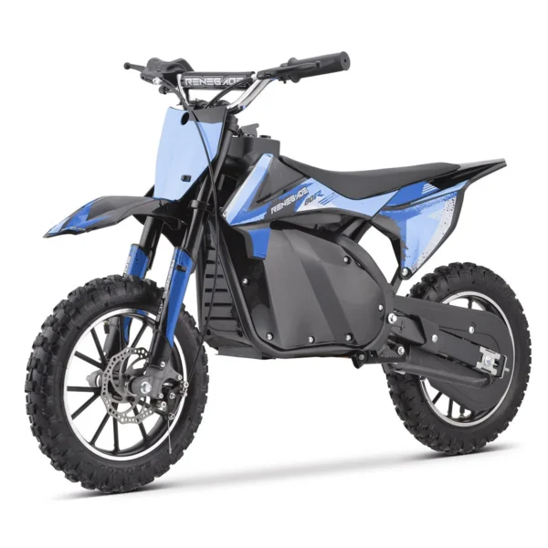 Renegade 80R 800W 36V Electric Mini Dirt Bike - Blue - Image 3