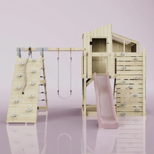 PolarPlay Kids Climbing Tower & Playhouse – Climb & Swing Runa Rose - Image 4