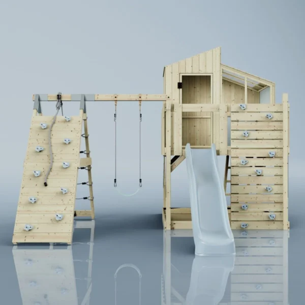 PolarPlay Kids Climbing Tower & Playhouse – Climb & Swing Runa Mist - Image 4