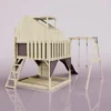 PolarPlay Kids Climbing Tower & Playhouse - Swing Brenna Rose - Image 2
